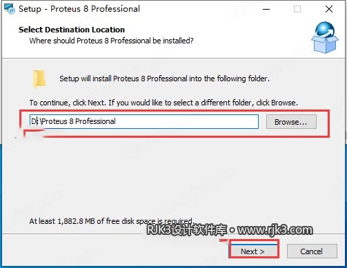 proteus 8.17 安装图文教程 Proteus 8.17 安装位置设置
