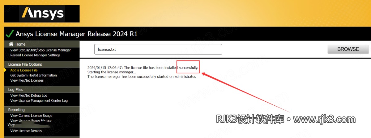 ANSYS 2024 R1 图文安装教程 成功提示